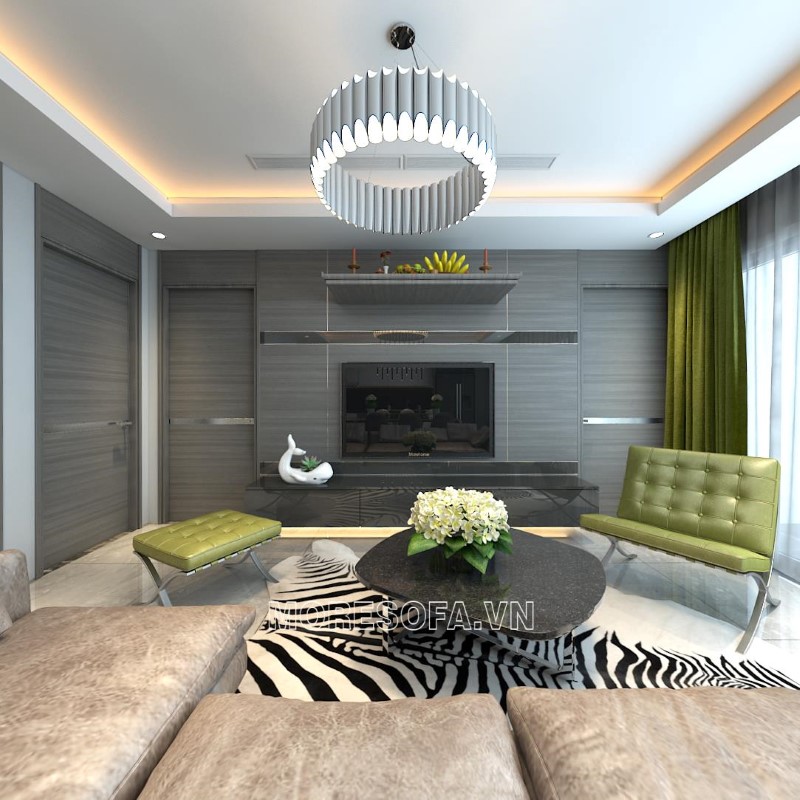 Ghế sofa góc da hiện đại cao cấp